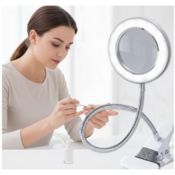 Lámpara LED con lupa 8X