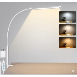 Voncerus Lámpara LED con abrazadera cuello de cisne 2700-6500LUX