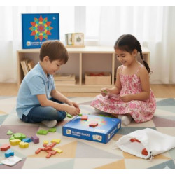 Juego de bloques de madera Tangram 155 piezas