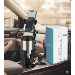 Soporte para teléfono 2 en 1 giratorio y base expandible