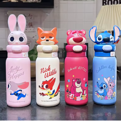 Termo premium de acero inoxidable personajes Disney