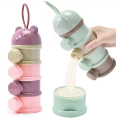 Dispensador de leche en Polvo para Bebés de 4 capas