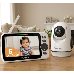 Monitor de video para bebés 5" OKAIDI