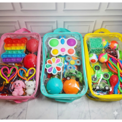 Bolsa con 200 Juguetes sensoriales para niños
