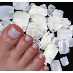 100 Uñas postizas para dedos de los pies