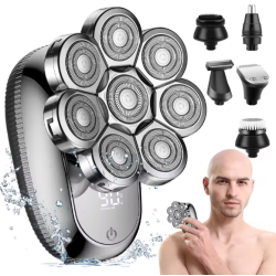 Afeitadora eléctrica de cabeza 9 cabezales para hombre