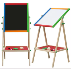 Pizarra doble cara ajustable hasta 90x40 cm