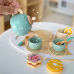 Juguetes de taza de té, juego de simulación 15 piezas