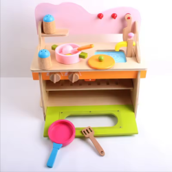 Juego de estufa de madera para niños