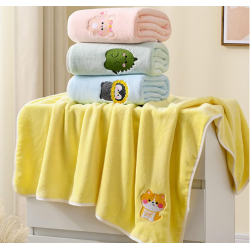 Toalla de baño de terciopelo para niños