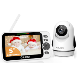 Monitor de video para bebés 5" OKAIDI